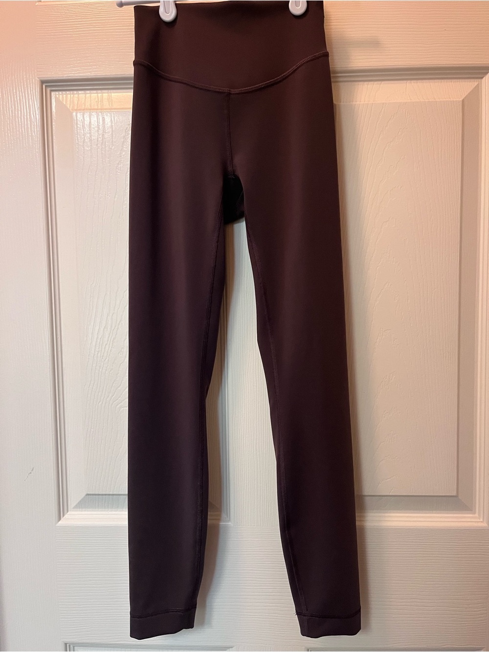 Lululemon High-Waist Stretch Leggings in Dark Brown